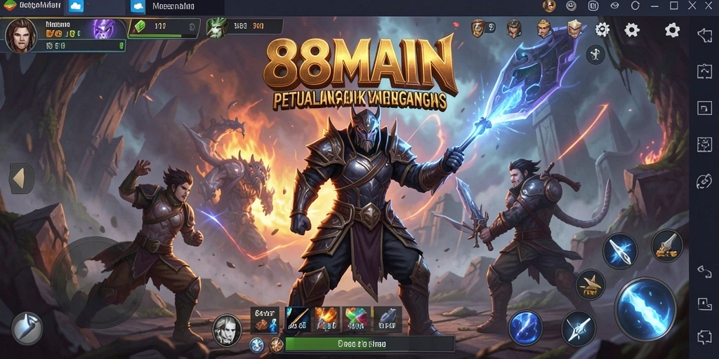 Tangkapan layar gameplay <strong>88MAIN</strong> menampilkan petualangan mendebarkan di dunia fantastis.