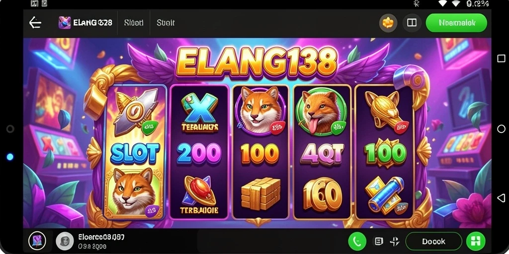 Tampilan menarik dari gameplay slot ELANG138 yang penuh warna.