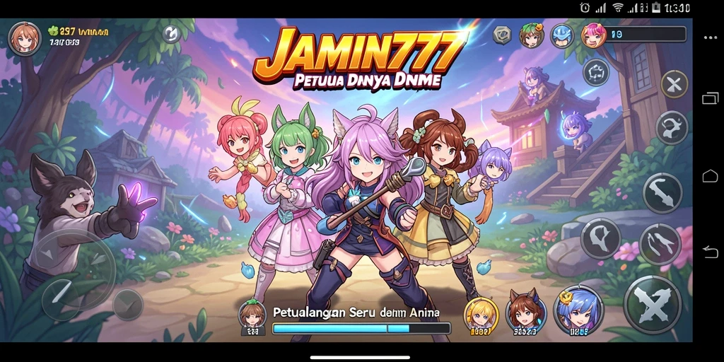 Tampilan gameplay seru dari game anime JAMIN777.