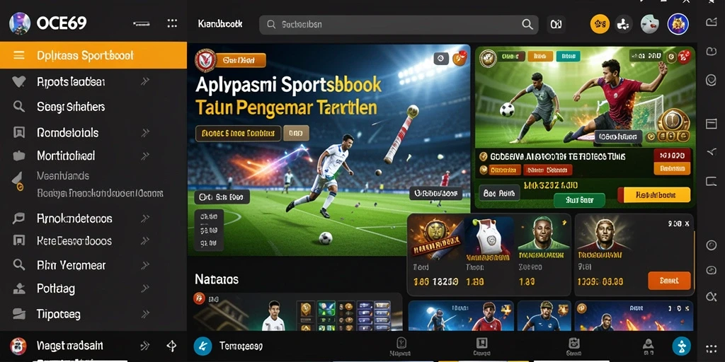 Tampilan gameplay Sportsbook OCE69 yang menarik dan interaktif.