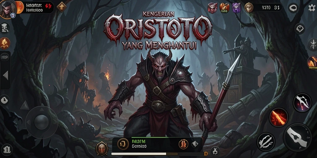 Screenshot menunjukkan momen menegangkan dalam gameplay ORISTOTO.